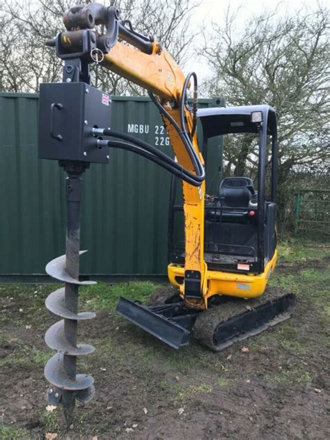 mini digger post auger|post hole auger on sale.